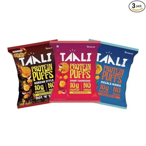 Image of Taali Roasted Protein Puffs Combo 60g (Pack of 3)