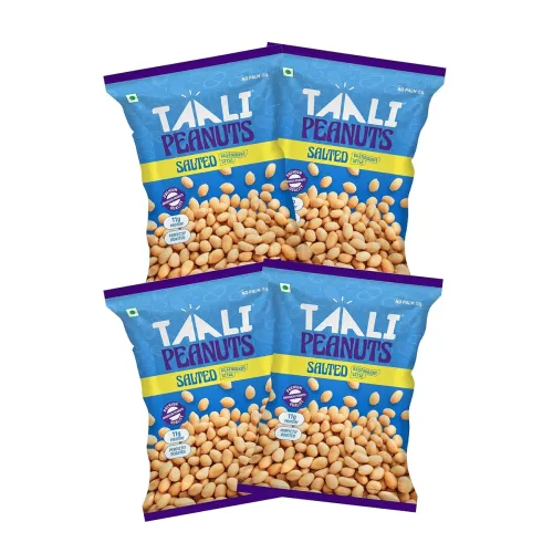 Image of Taali Roasted Peanuts - Salted Peanuts |Crunchy Healthy Snacks | No Trans Fat, Gluten free, Roasted Not Fried (Pack of 4