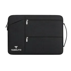 Tabelito Hybrid Polyester Foam, Nylon Laptop Bag Sleeve Case Cover Pouch for laptops (Black, 15.6 Inches/39.6Cm)