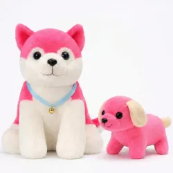 Tabitha Stuffed Toys-Ultra Soft Plush Toy for Kids | Birthday Gifts for Kids and Girls | (Combo of 2 Toys 35 Cm Pink Dog