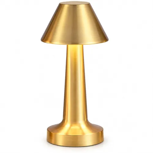 Image of Table Lamp Cordless Touch Control Gold Iron LED Night Light Pack of 1