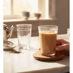 Table & Tale Americano Line Tea Glass Set, 190ml, Pack of 24