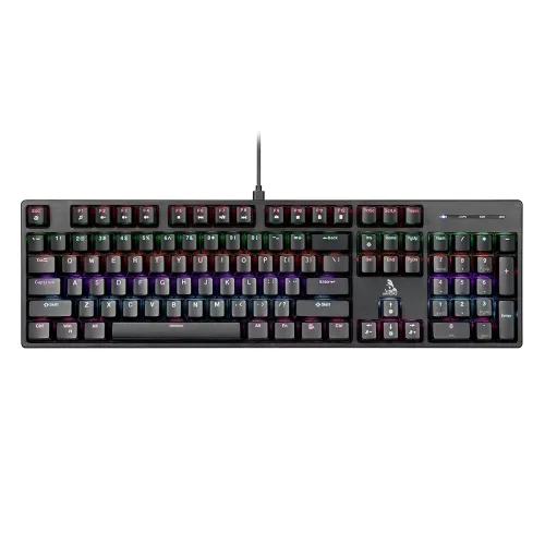 Image of TAG Gamerz Illume 2.0 Mechanical Gaming Keyboard – 25 Anti-Ghosting Keys, Double Injection Keycaps, Rainbow RGB LED, 16 