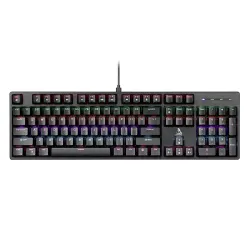 TAG Gamerz Illume 2.0 Mechanical Gaming Keyboard – 25 Anti-Ghosting Keys, Double Injection Keycaps, Rainbow RGB LED, 16 