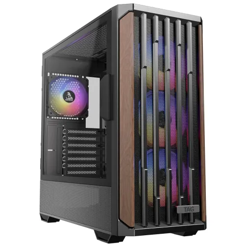 Image of TAG Gamerz Stellar Alpha Gaming PC Cabinet w/ 4 ARGB Fans, Mesh Front & Tempered Glass