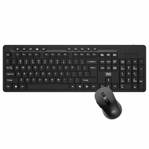 Image of TAG KBWM1000 Black Wireless Keyboard & Mouse 