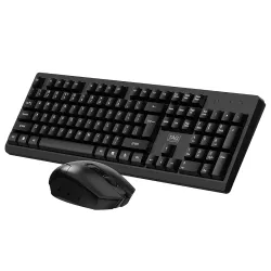 TAG KBWM1200 Black Wireless Keyboard & Mouse Combo Kit with USB 2.4Ghz Nano