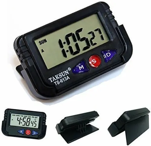 Image of TAKSUN Digital Black Clock