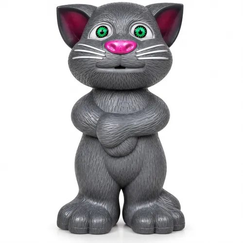 Image of Talking Cat Toy Interactive Musical Robot Figure with Sound and Voice