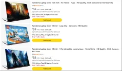 Tamatina Laptop Skins Startimg @ ₹37
