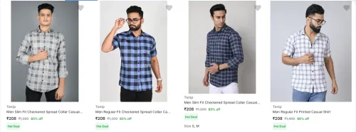 Image of Tanip Men's Shirt upto 86% Discount