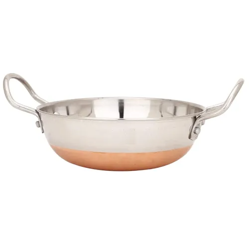 Image of Tannu Craft Stainless Steel Copper Bottom Kadhai