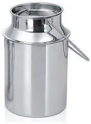 Tannu Craft Steel Milk Container  - 6 L (Silver)