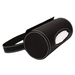 TANTRA Car Tissue Paper Holder, PU Leather Tissues Container Fit for Car Van Bathroom Office Use, Car Cup Holder Car Tis