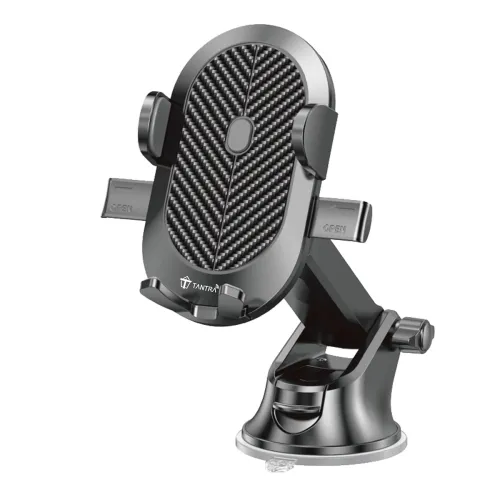 Image of TANTRA Twist Smart Universal Phone Holder for Car | Quick One-Touch Technology | Expandable & Rotatable Car Mount | Supe