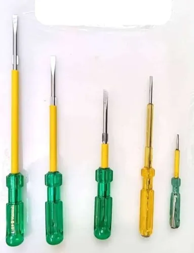 Image of TAPARIA Flat Head Combination Screwdriver Set (Pack of 10)