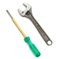 Taparia TK-066 1171, 905I Insulated Screwdriver 2 In 1 & Adjustable Spanner 8\ Set