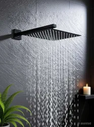 Tapsa Premium Quality SS-304 6X6 Black Shower