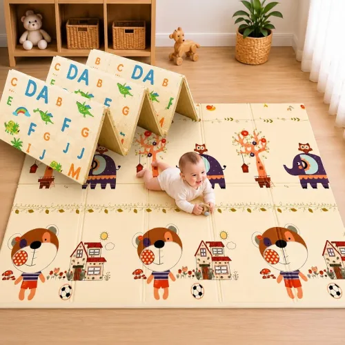 Image of TARKAN EXTRA THICK REVERSIBLE FOLDABLE BABY PLAY MAT 8MM