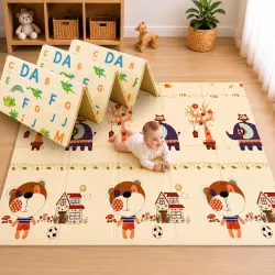 TARKAN EXTRA THICK REVERSIBLE FOLDABLE BABY PLAY MAT 8MM