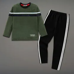 TARSIER Boys Cotton Blend Full Sleeve T-Shirt & Pant Set