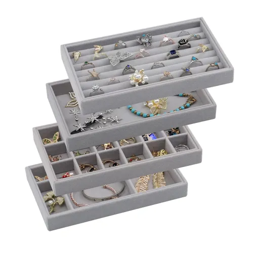 Image of Tasybox Velvet Jewelry Organizer Tray (SO4)