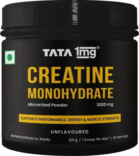 Image of TATA 1mg Creatine Monohydrate 2X Micronized | 100g