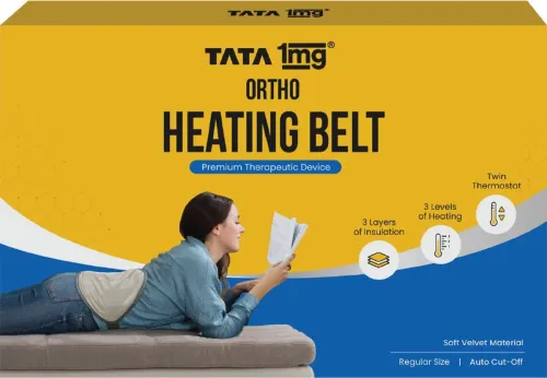 Image of TATA 1mg Electric Heating Belt for Pain Relief & Period Cramps | 2 Thermostat