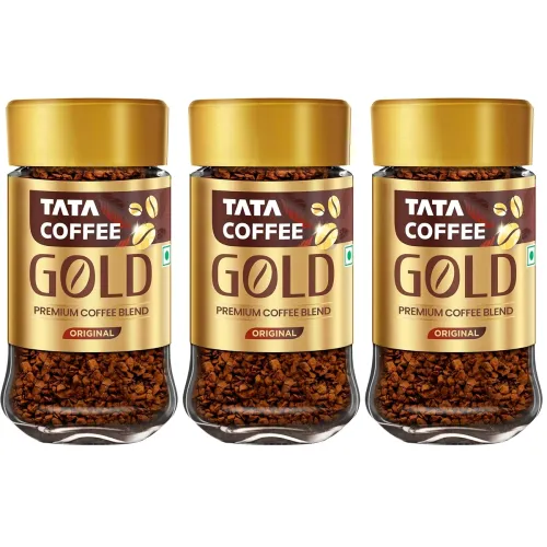 Image of Tata Coffee Gold Instant Coffee Jar 50g (Pack of 3)