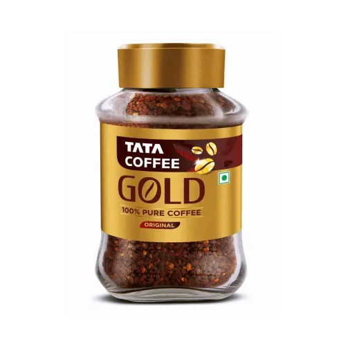 Image of Tata Coffee Gold Original, Instant & Pure Coffee Jar, 90/95 Gm