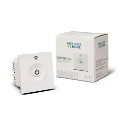 Tata Power EZ Home Wifi MOSFET Smart Switch 16A 1 Channel, Modular Home Automation Product, 2_Way, Track Power Usage, Wh