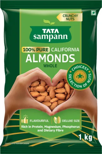 Image of Tata Sampann California Almonds Almonds (1 x 1 kg)
