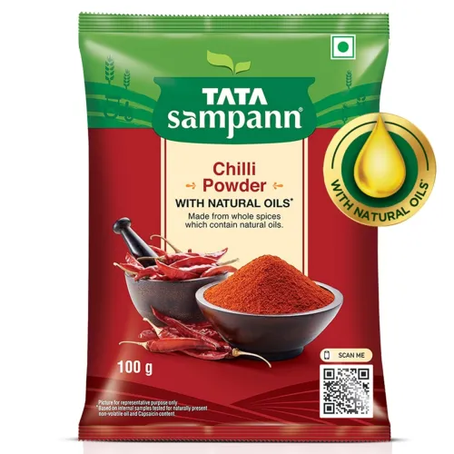 Image of Tata Sampann Chilli Powder with Natural Oils, 100g, Lal Mirchi Powder, Mirchi Powder