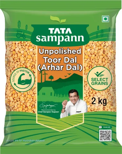 Image of Tata Sampann Yellow Toor/Arhar Dal (2 kg)