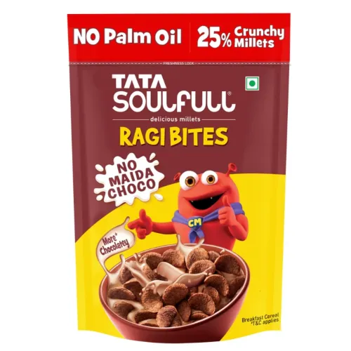 Image of Tata Soulfull Ragi Bites No Maida Choco, Yummy Chocolatey, 375g, Delicious Millets, 7 Grains, High in Protein, Rich in C