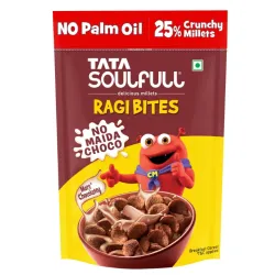 Tata Soulfull Ragi Bites No Maida Choco, Yummy Chocolatey, 375g, Delicious Millets, 7 Grains, High in Protein, Rich in C