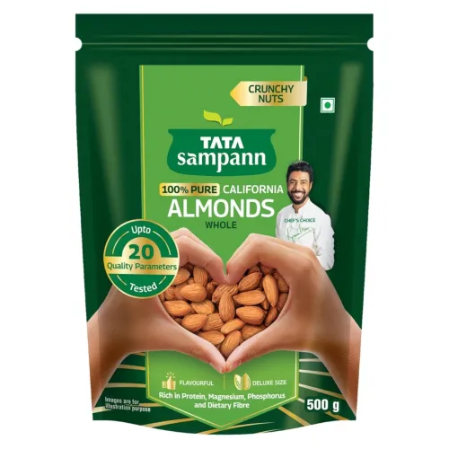 Image of Tata Sampann Pure California Almonds Whole 500g