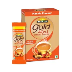 Tata Tea Gold All-in-1 Instant Premix Masala Tea (10 Sachets)