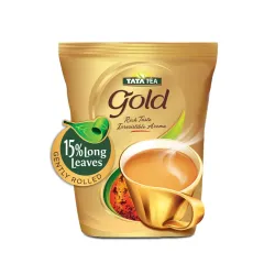Tata Tea Gold | Assam teas with Gently Rolled Aromatic Long Leaves | Rich & Aromatic Chai | Black Tea | 1 kg