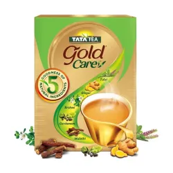 Tata Tea Gold Care 500 gram, Goodness Of Cardamom, Ginger Powder, Tulsi, Brahmi & Mulethi, Natural Ingredients