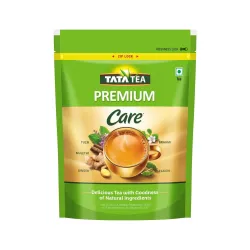 Tata Tea Premium Care Black Tea 1kg, Delicious Tea with Goodness of Tulsi, Mulethi, Ginger, Brahmi & Elaichi, Trusted Quality Tea, Loose Leaves