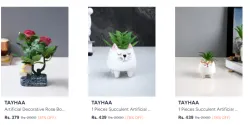 TAYHAA Artificial pots minimum 80% off 
