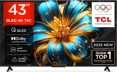 Image of TCL 108 cm (43 inch) QLED TV (43T6C)