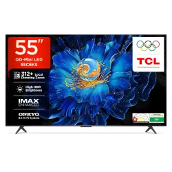 TCL 139 cm (55 inches) 4K Ultra HD Smart QD-Mini LED Google TV 55C6KS
