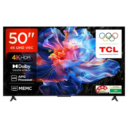 Image of TCL 50inch Metallic Bezel-Less 4K Smart TV (50V6C)