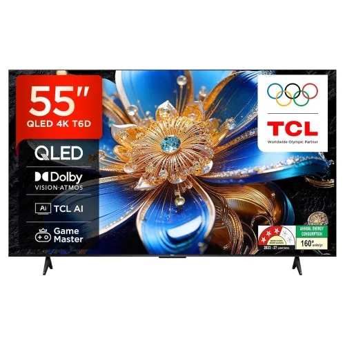 Image of TCL 55-Inch 4K Ultra HD QLED Google TV (55T6D)