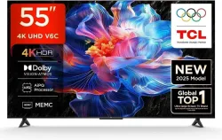 TCL 55inch V6C 4K Ultra HD Smart Google TV (55V6C)