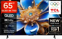 TCL 65-inch 4K QLED Smart Google TV