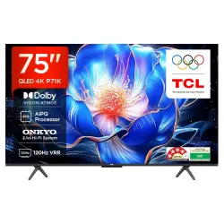 TCL 189 cm (75 inches) 4K Ultra HD Smart QLED Google TV 75P71K