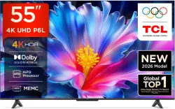 TCL P6L 55 Inch 4K Smart Google TV 55P6L